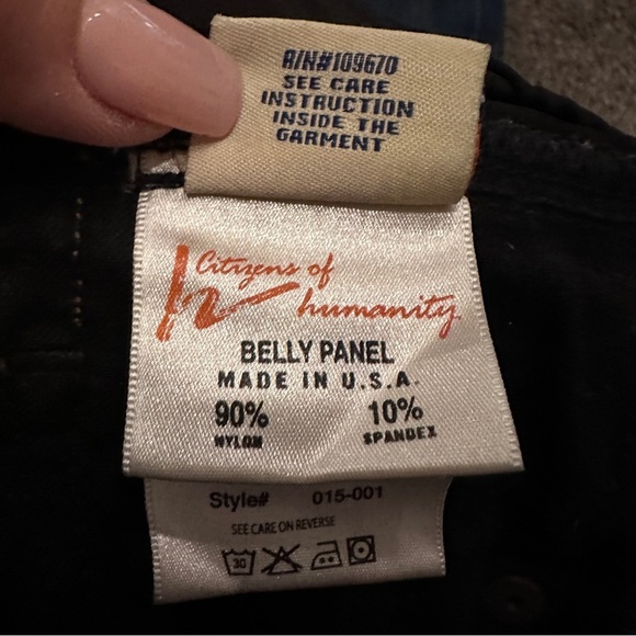 7 For All Mankind Maternity Jeans Bootcut Belly Panel Stretch Denim Size 30 USA - Picture 7 of 10